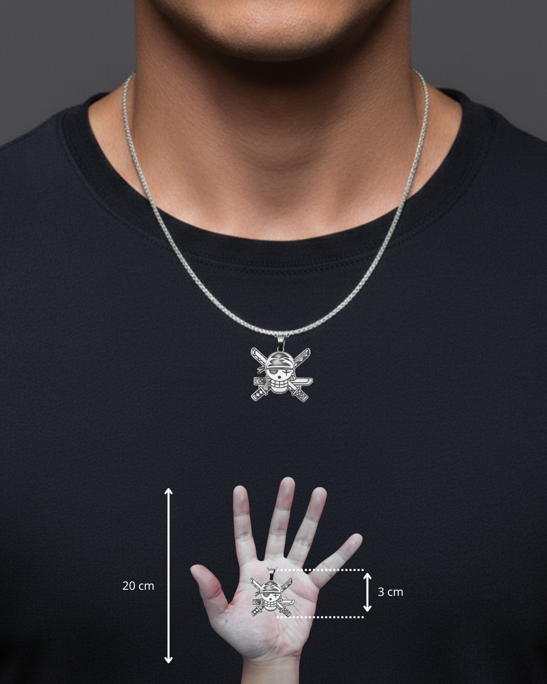 Dije Jolly Roger Roronoa Zoro - Colección One Piece